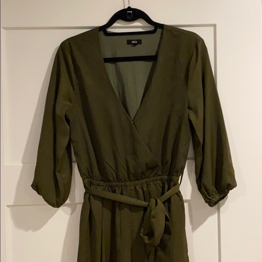 Lucca Olive green romper